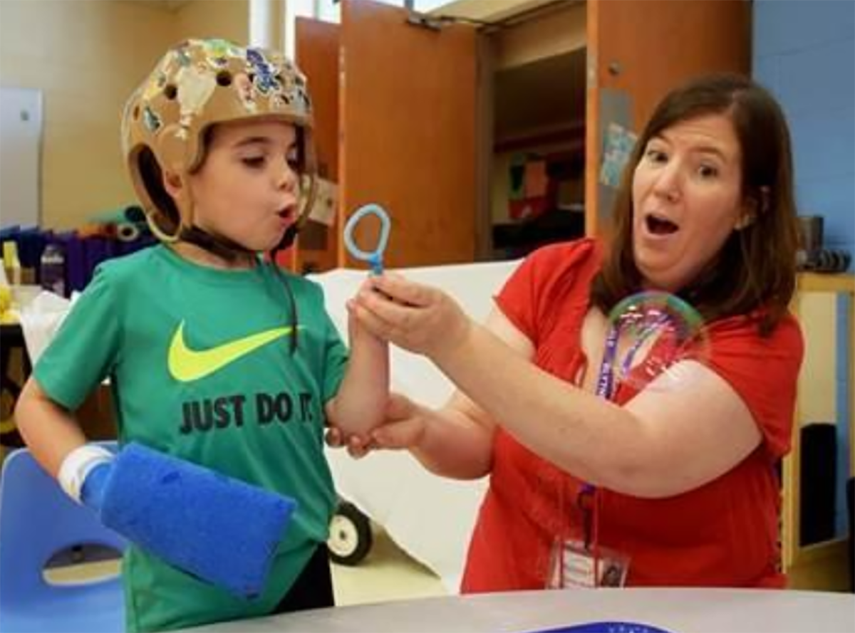 Mercy Occupational Therapy Student Treats Child with Traumatic Brain